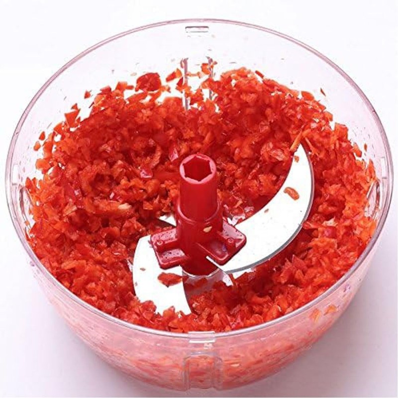 Multi Functional Manual Food Processor 8 Cup Hand powered Crank Chopper Mincer gallery
