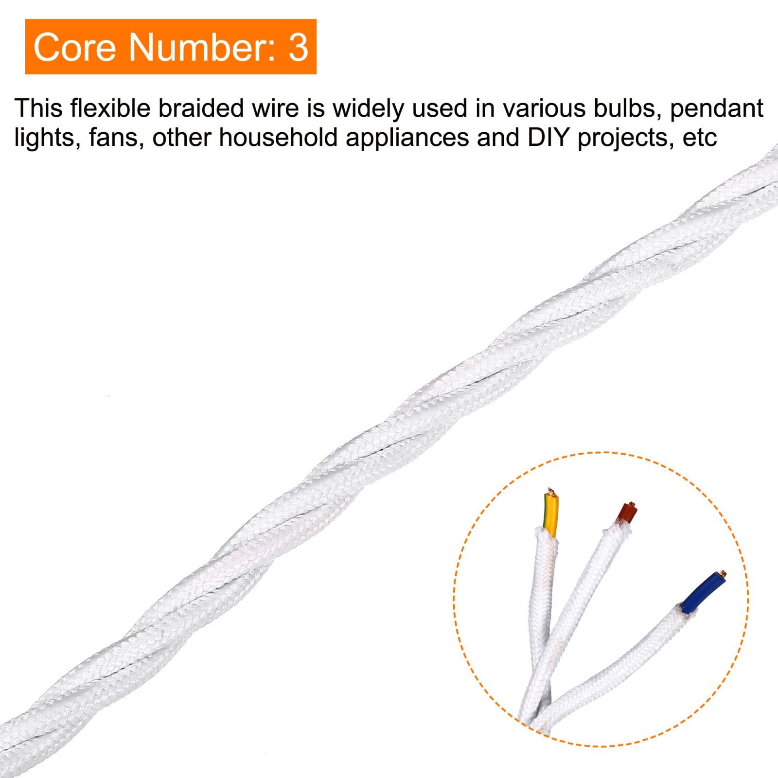 Contort Fabric Coated Thread 3 Soul 18AWG 5m/16.4ft, White gallery