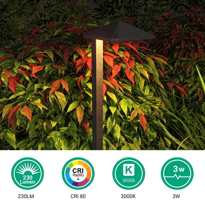 Pyramid Low Voltage Landscape Lighting 3w 230lm 3000k 50000 Hrs Waterproof Led P gallery