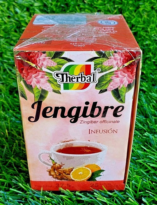 3 Boxes Te de Jengibre Ginger Tea (Zingiber officinale) 75 Bags 0.05oz Black Tea gallery