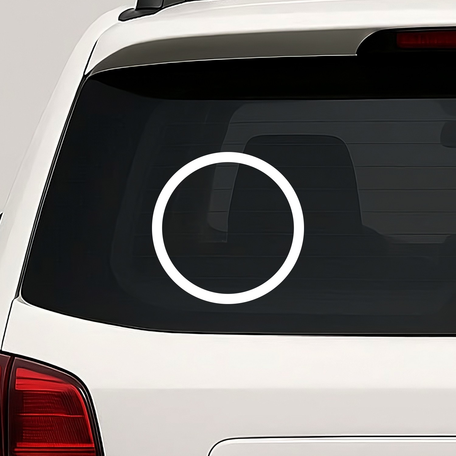 Circle Outline Vinyl Die Cut Decal Sticker - Round Shape Ring Hoop Loop gallery