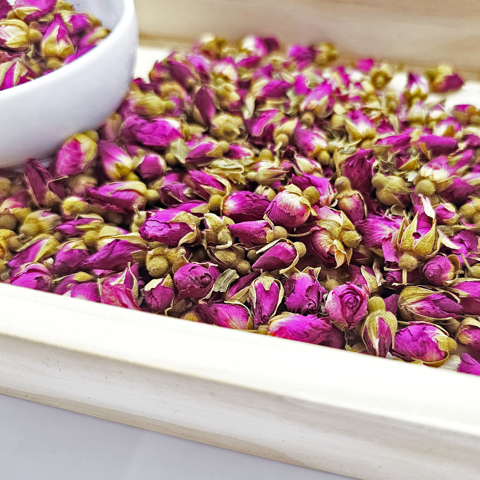 Organic Damask Rose Tea | 100% Natural Dried Rose Petals | Floral Herbal Infusio gallery
