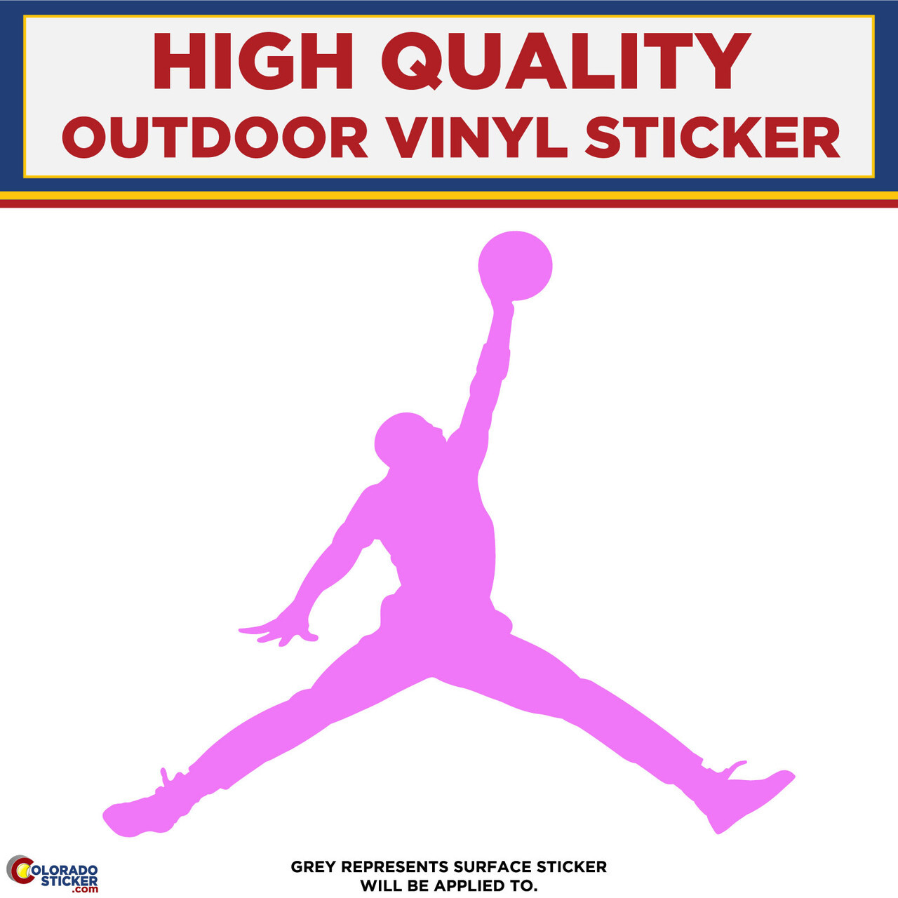 Jordan Jump man Die Cut, High Quality Vinyl Stickers gallery