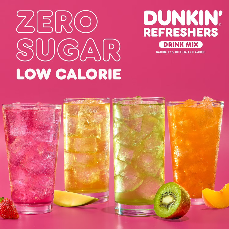 Dunkin' Refreshers Zero Sugar Singles to go Powdered Drink Mix Variety Pk, 30CT gallery