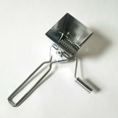 Cuisipro Chrome Hand Crank Manual Handheld Cheese Grater Circa 1990s R or L Hand