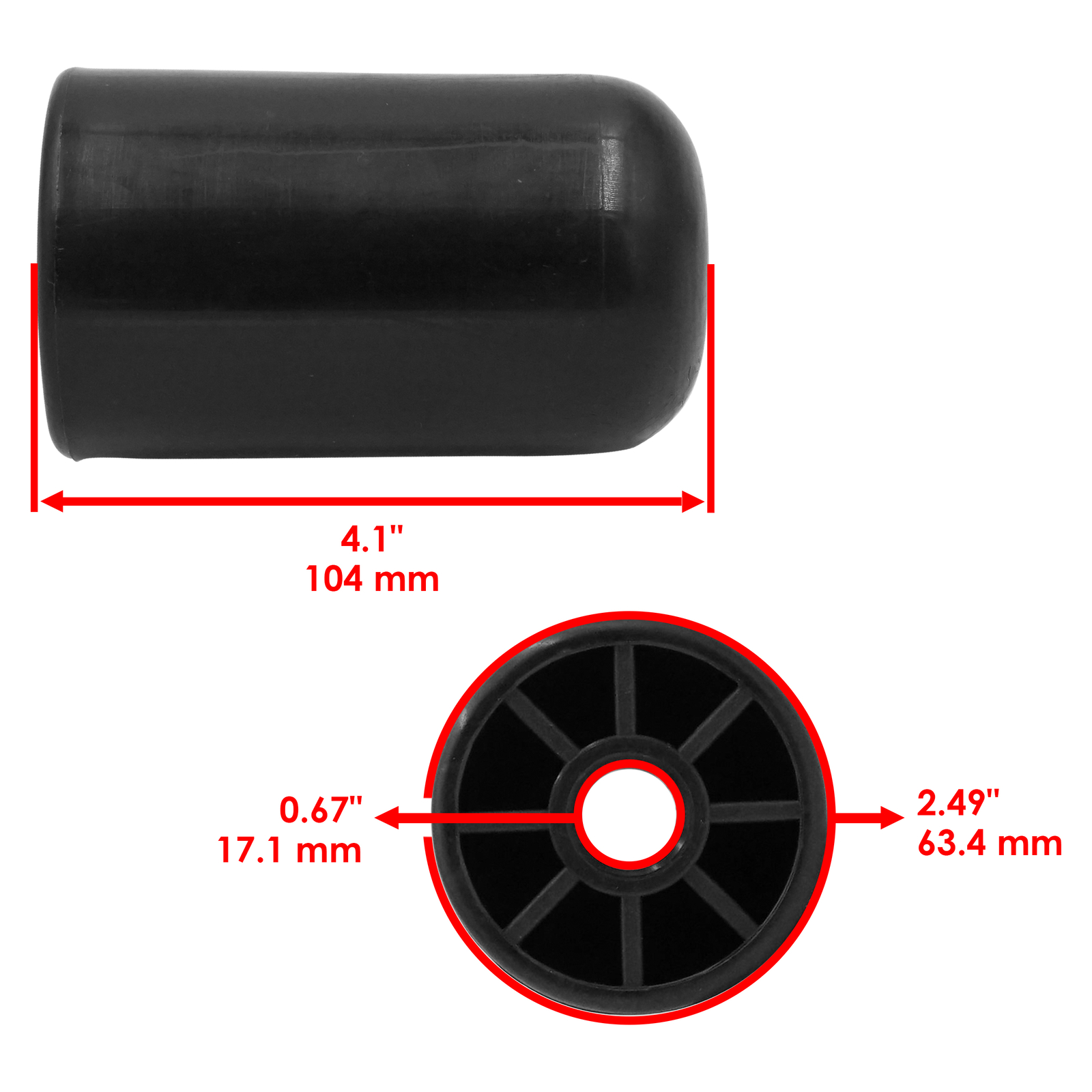 Celox 1722036SM 1722036 Rounded Roller For Snapper / Simplicity gallery