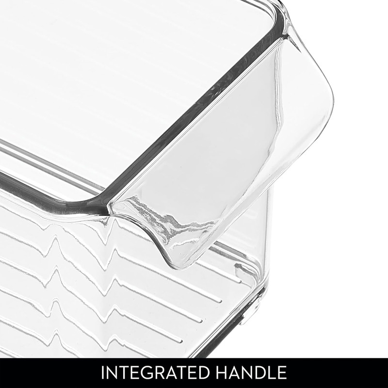 iDesign Stackable Fridge Storage Bin with Handle - Ideal for Fridge and Freezer, gallery