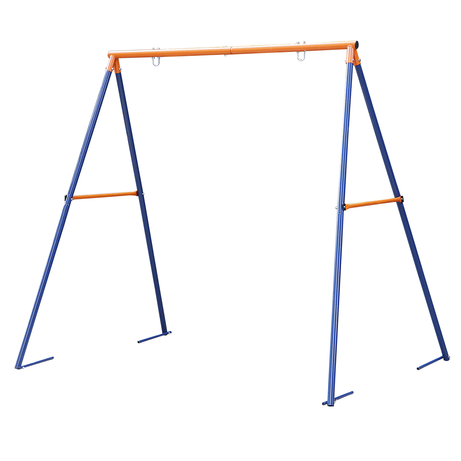 Metal A Frame Full Steel Swing Stand Hold up to 440 lbs with Ground Stakes gallery