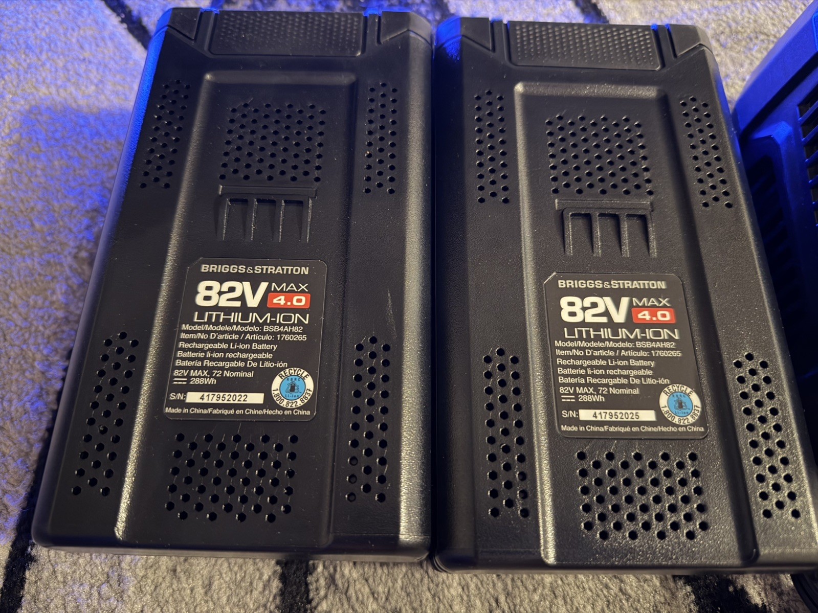 BRIGGS & STRATTON 82V MAX 4.0 LITHIUM-ION BATTERY FOR SNAPPER XD NEW OTHER gallery