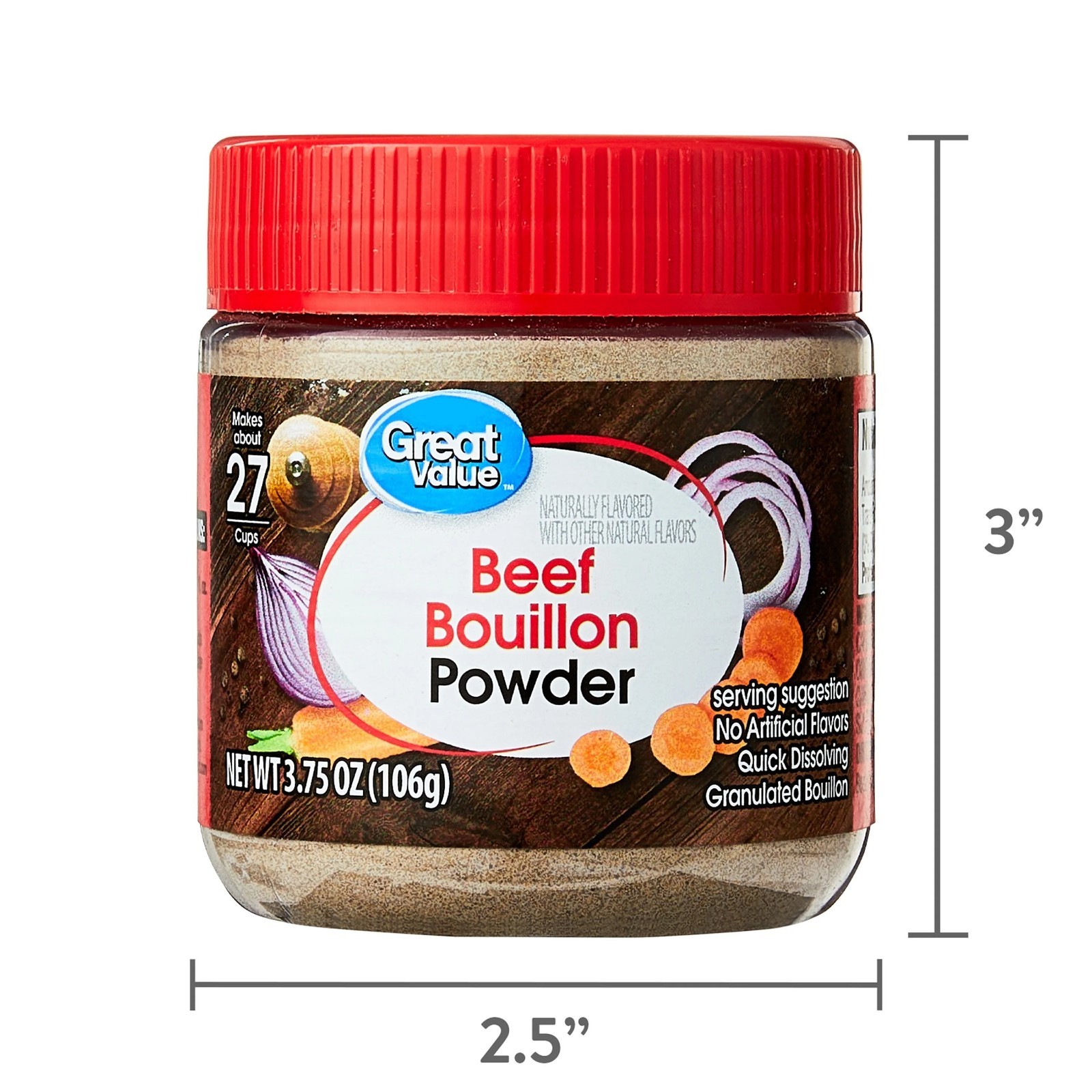 Great Value Beef Bouillon Powder, 3.75 oz Jar gallery