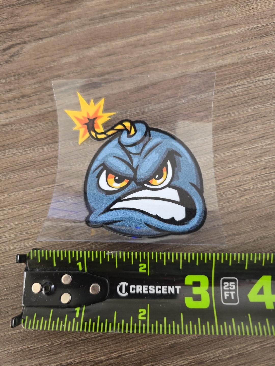 Pink Custom UV DTF Ignited Angry Bomb Decal gallery