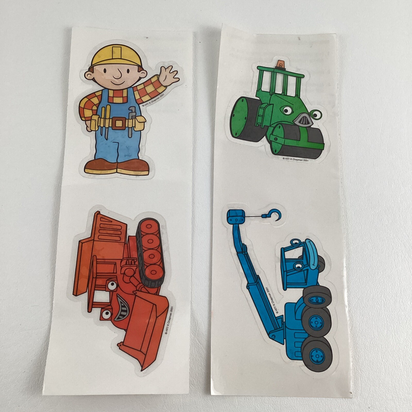 Bob The Builder Character Window Clings Muck Lofty Roley Vintage 2001 Hit gallery