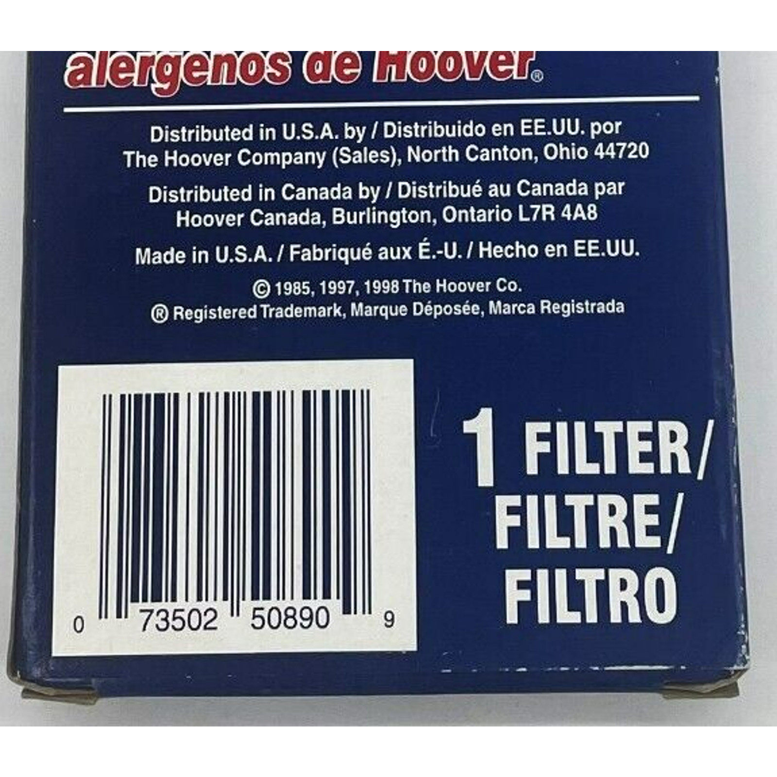 Hoover Windtunnel Self Propelled Upright Vacuum Replacement Filter 40110001-NOB gallery