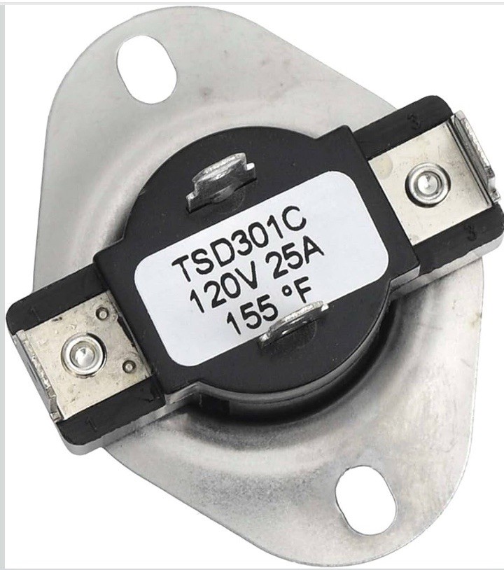 Whirlpool Dryer Thermostat WP307250 TSD301C 155F Wide Compatibility NEW gallery
