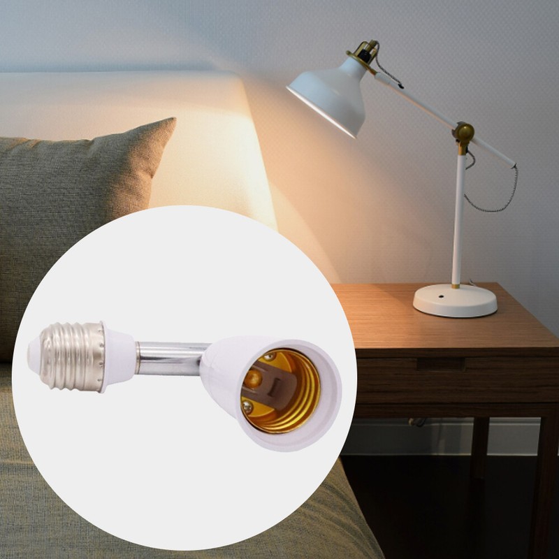 E26 E27 Light Bulb Socket Adjustable Converter Lamp Holder Adapter Extender 4.5" gallery