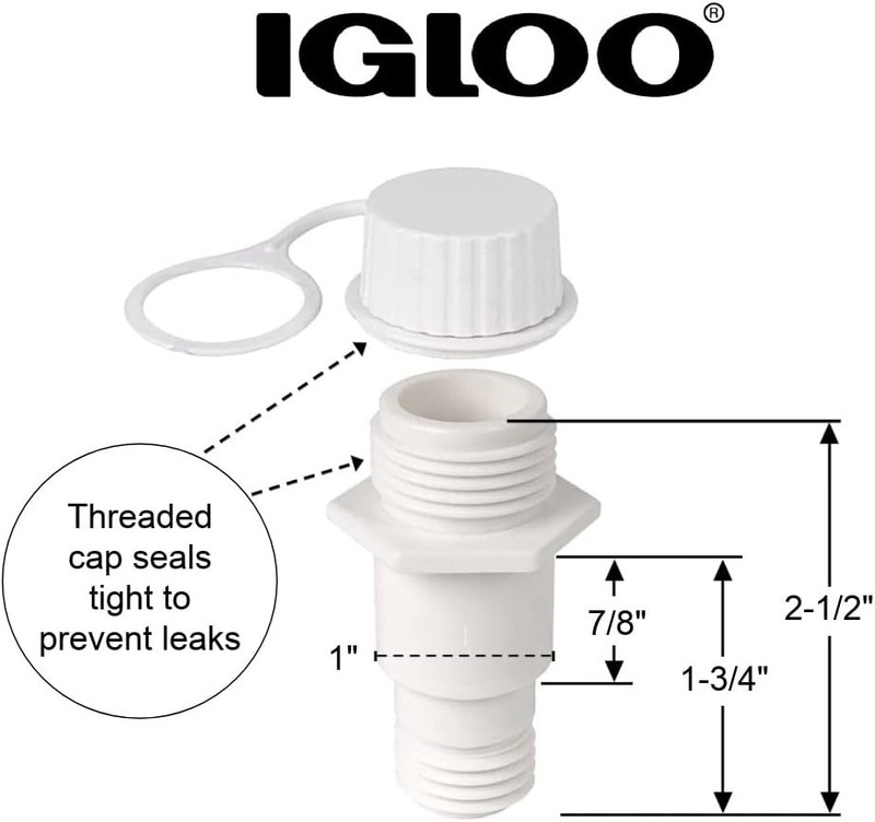 Quality Igloo Threaded Drain Plug - Quick Installation & Secure Seal for Coolers gallery