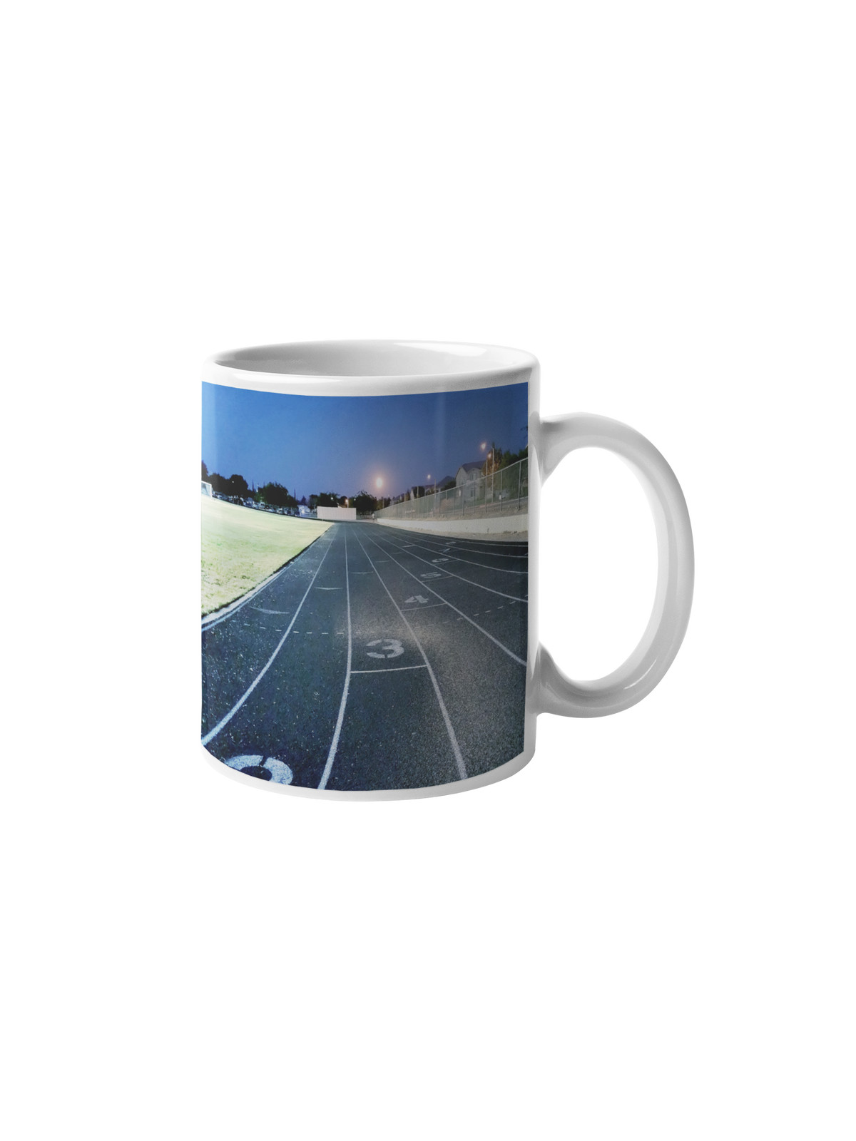 White Ceramic Mug "Quarter Mile Track " (11oz or 15oz) gallery