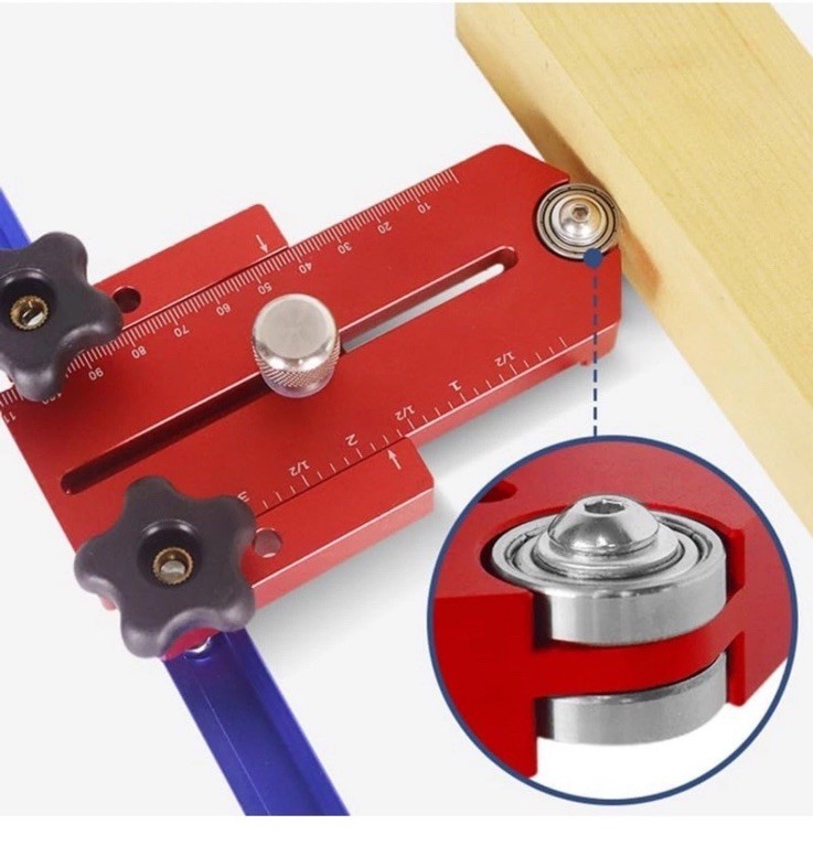 Granatan Thin Rip Table Saw Jig Guide Narrow Strip Cuts Fits 3/4" x 3/8" T-Slot gallery