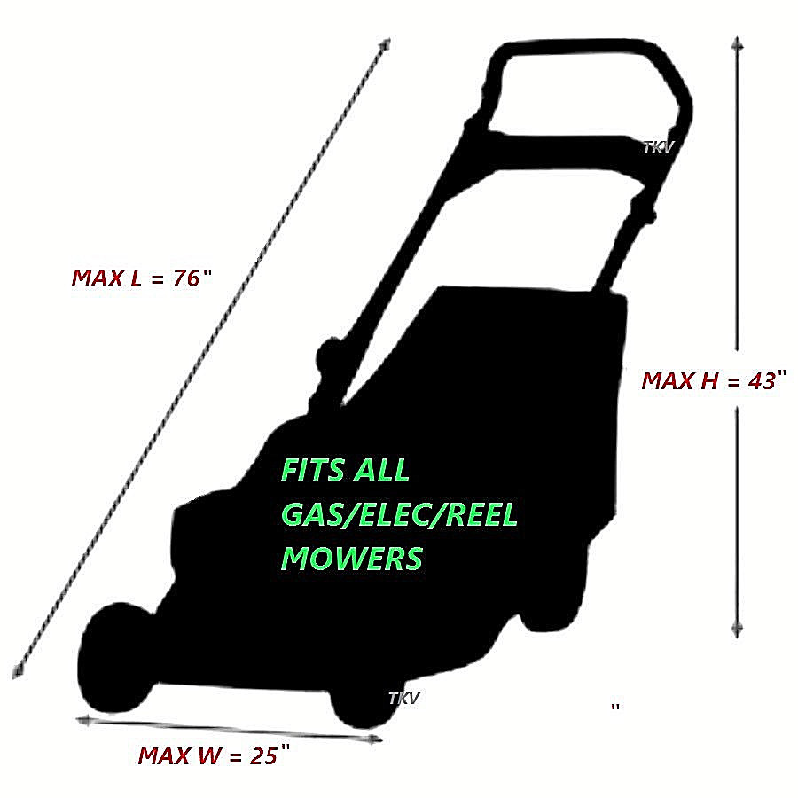 100% WATERPROOF HEAVY DUTY Deluxe Walk Behind Lawnmower storage cover lawn mower gallery