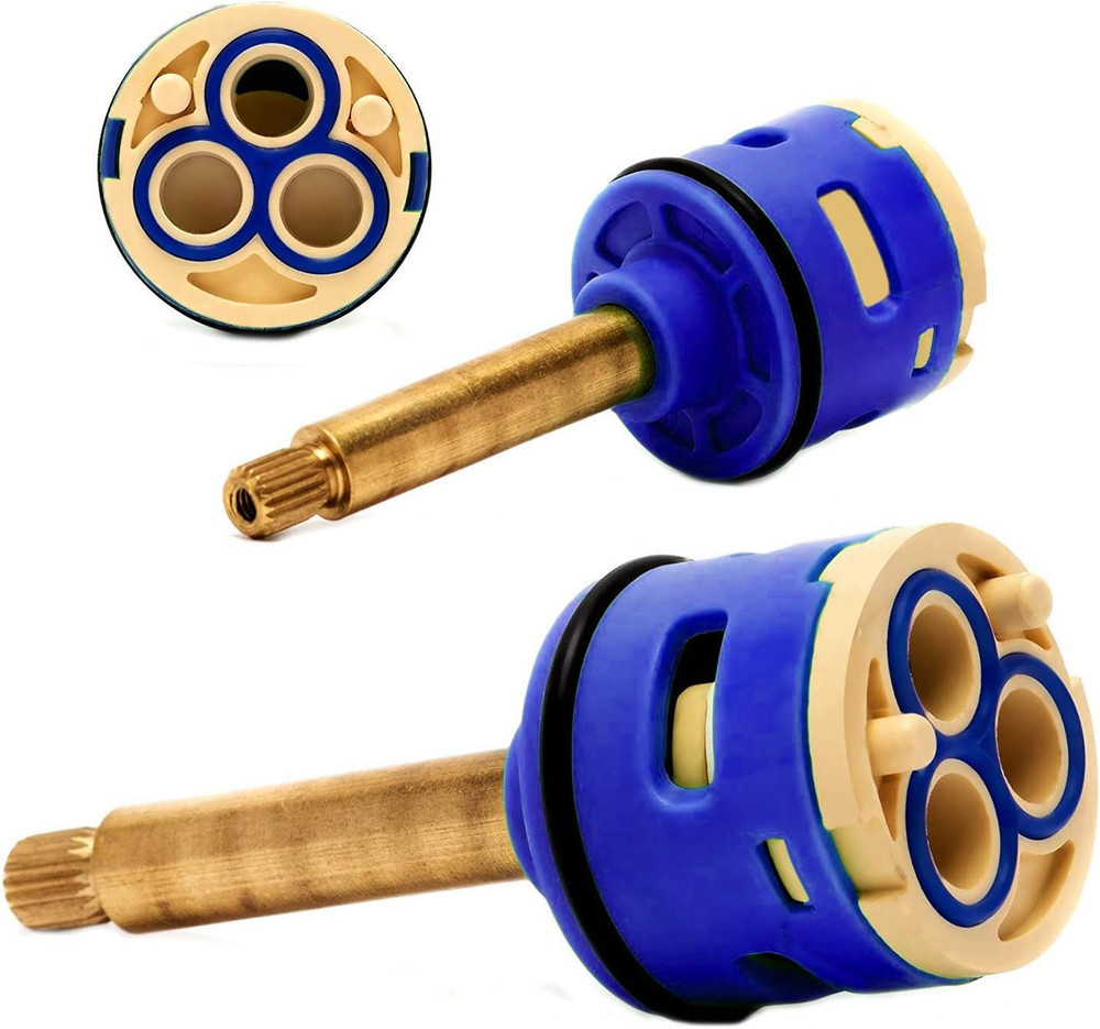 Ceramic Cartridge Valve Replacement Shower Diverter 3-Way Brass 33Mm