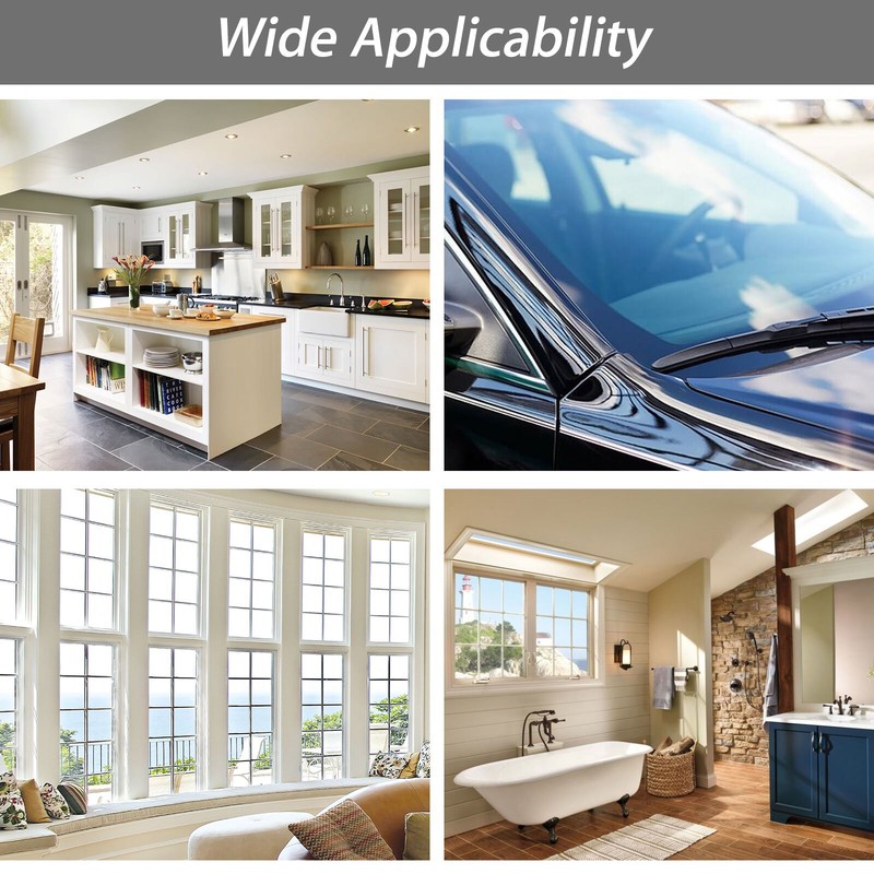 1/2xWindow Mirror Car Windshield Squeegee Shower Glass Wiper Kitchen House Clean gallery