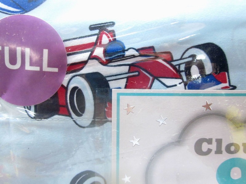 4 Piece Cloud 9 Brushed For Softness Kids Full Sheet Set Race Cars Racecars gallery