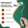 Microfiber Paint Roller Covers 24 Pack 4 Inch (3/8 Inch Nap) Frame Small Rollers gallery