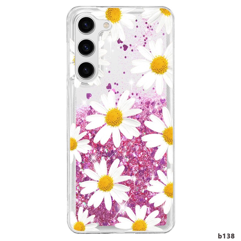 Pretty Liquid Glitter Phone Case Siilcone Cover For Samsung S23 S24 A16 A05s A35 gallery