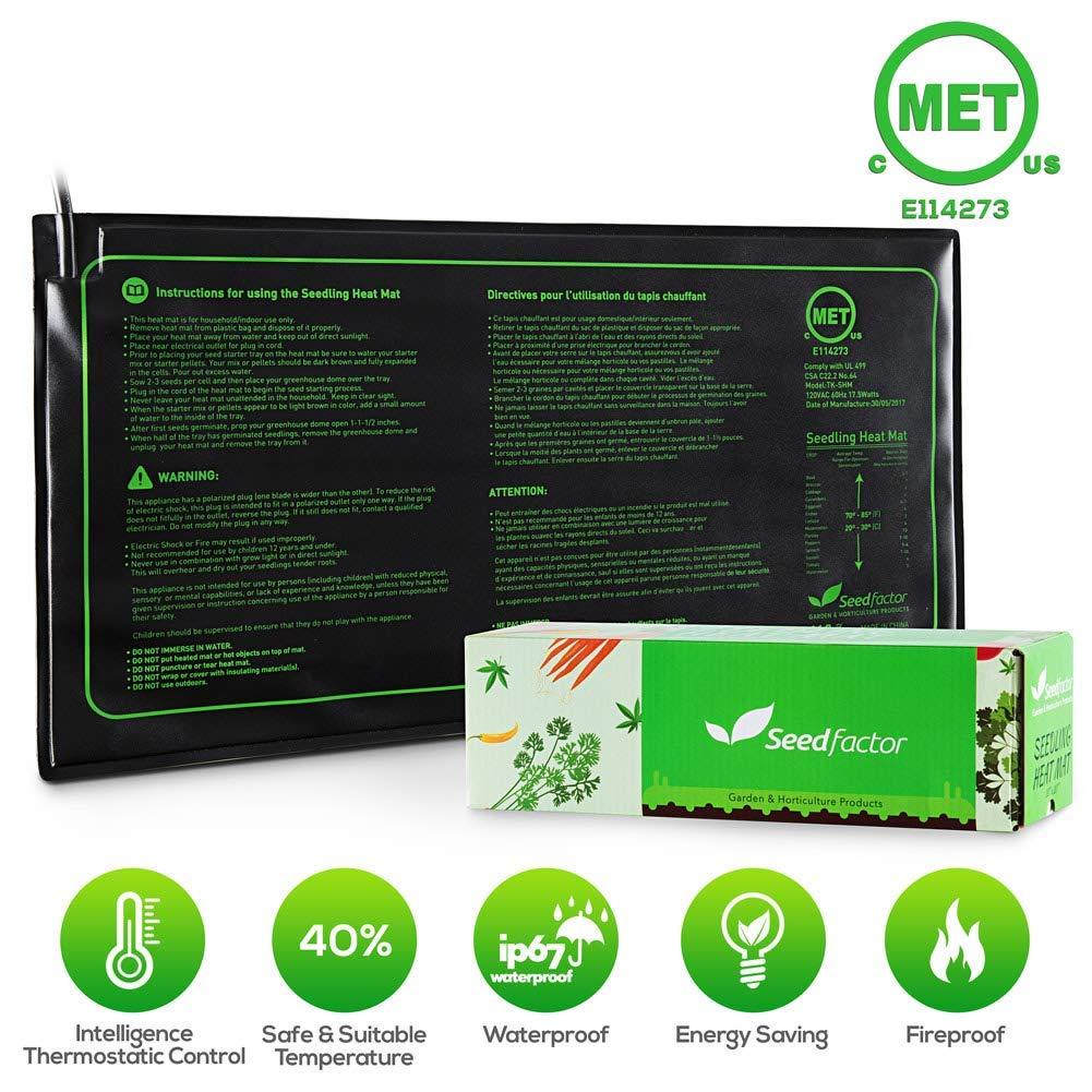 Seed Starting Heat Mat Seed Cloning Pad Germination Propagation Home Garden Yard gallery
