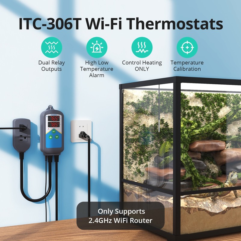 Bluetooth Thermostat Temperature Controller Heating Cooling Incubator Greenhouse gallery