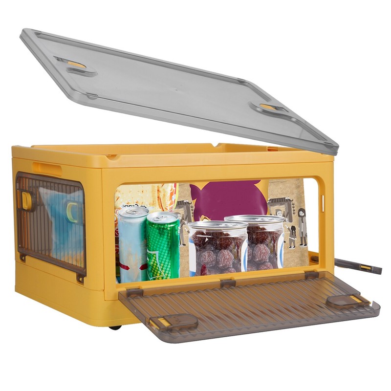 Foldable Storage Bins 4 Doors Collapsible Stackable Closet Organizer Containers gallery