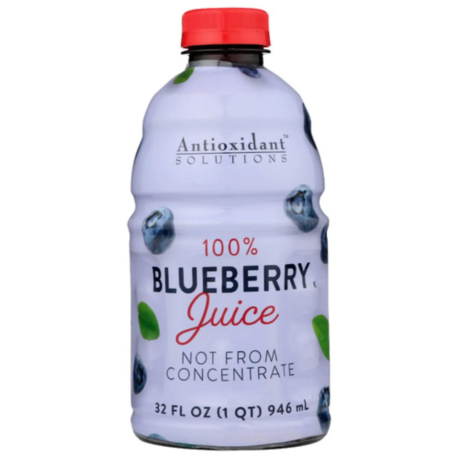 (2 pack) Antioxidant Solutions 100% Blueberry Juice Not from Concentrate, 32 fl gallery
