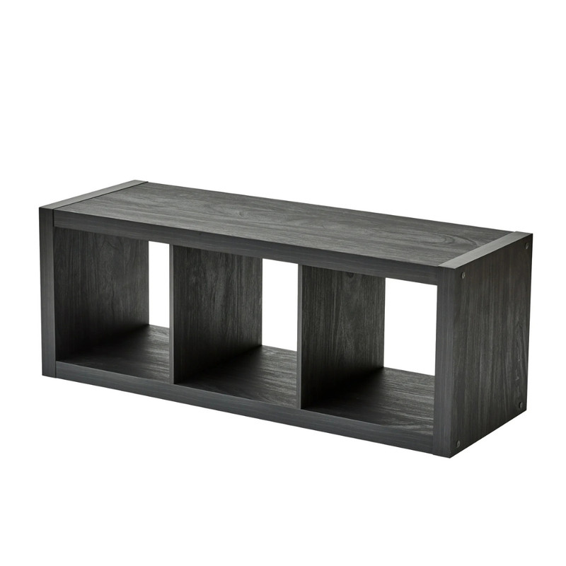 Better Homes & Gardens 3-Cube Storage Organizer, Charcoal Color Shelf Bookcase gallery