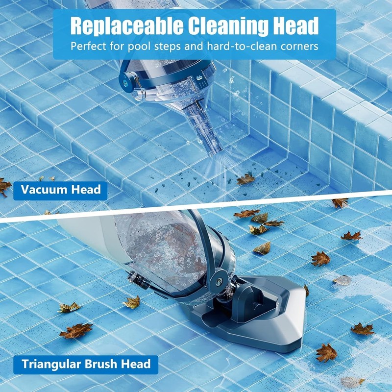 Durable Pool Cleaner with Plastic Construction 28 Inch Length for Versatility gallery