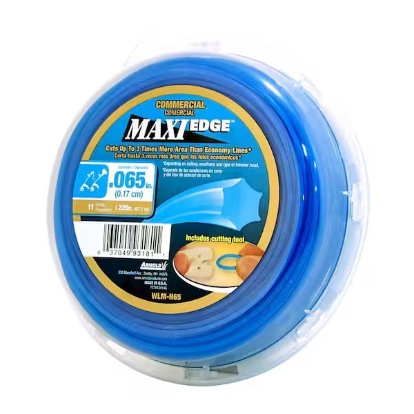 Arnold Maxi-Edge 220ft .065 Trimmer Line 6-Point Star Universal w/ Cutting Tool gallery