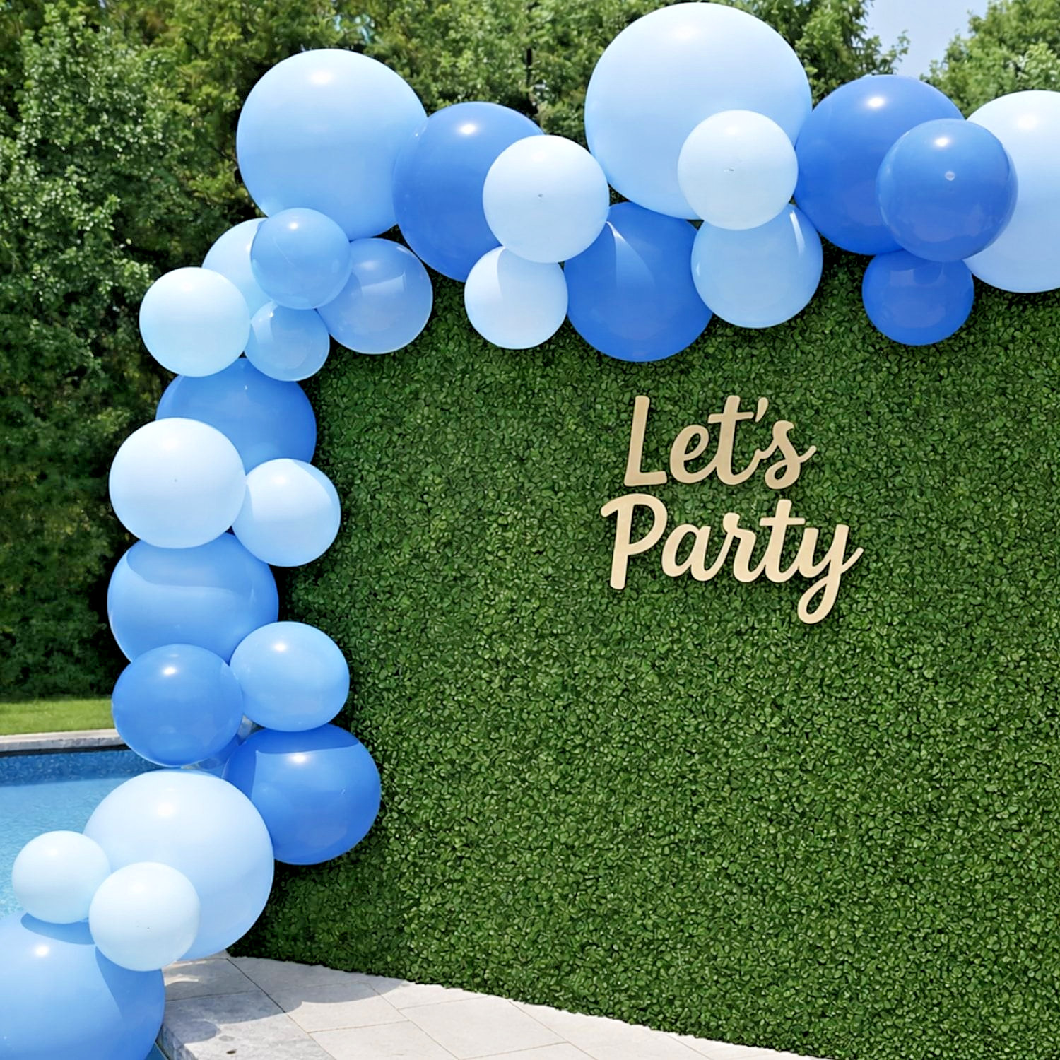 PartyAire 18' Reusable PVC Balloon Arch, 28 pc. Blues SAMEDAYSHIP!! gallery