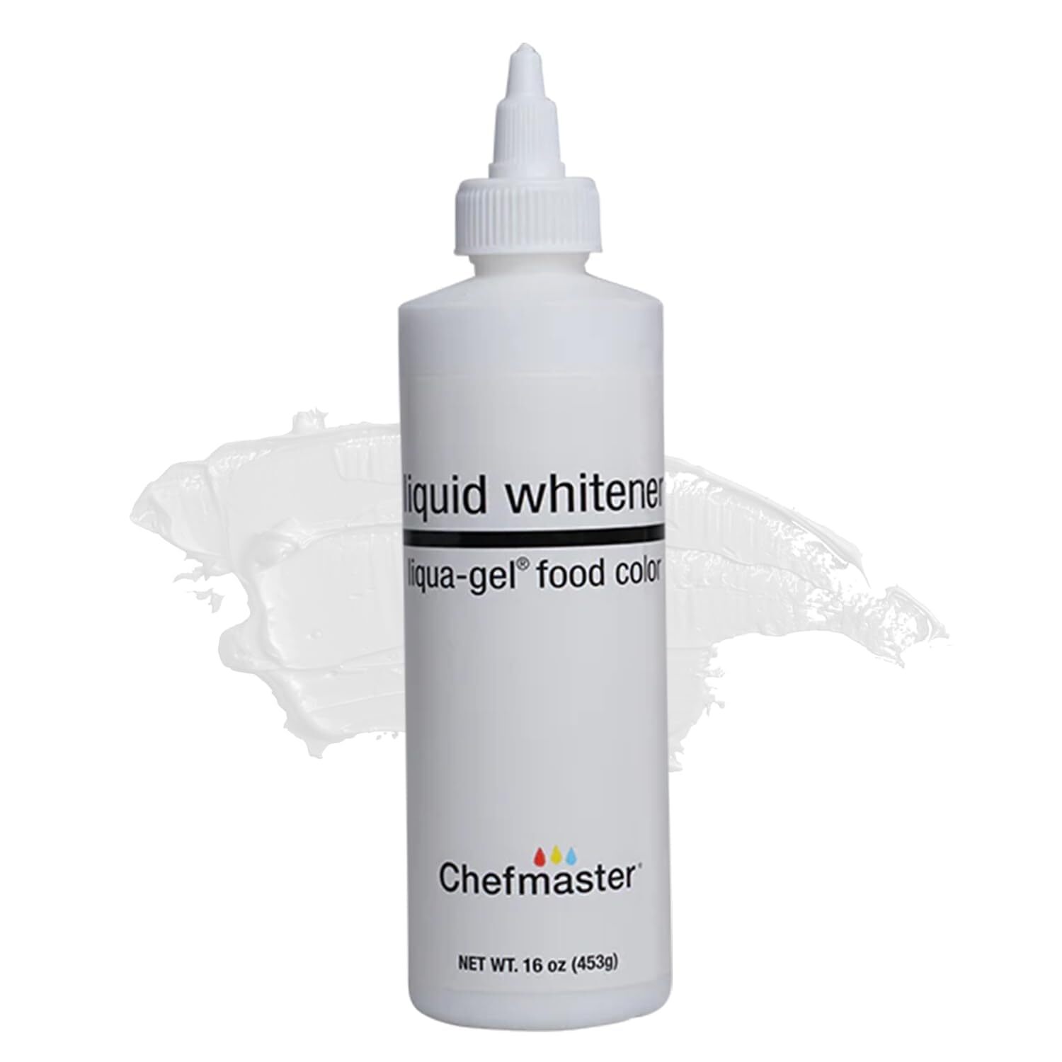 Chefmaster Liquid Whitener Food Coloring 16 Fl Oz Bright White Gel for Baking gallery
