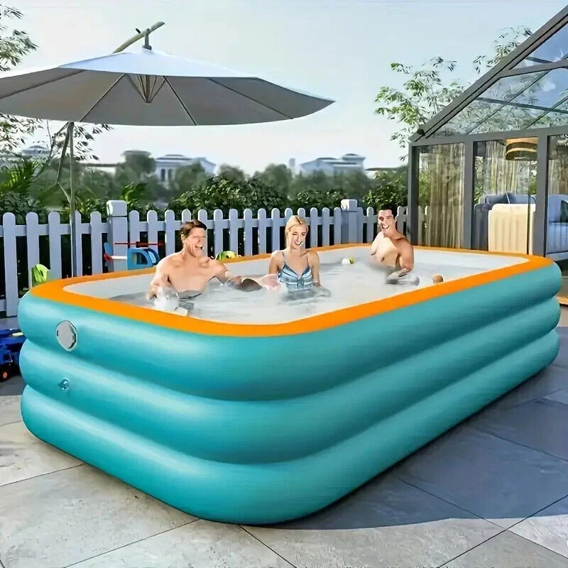 102"x63"x22" Extra Large Family Inflatable Swimming Pool for Kids Adults Pools gallery