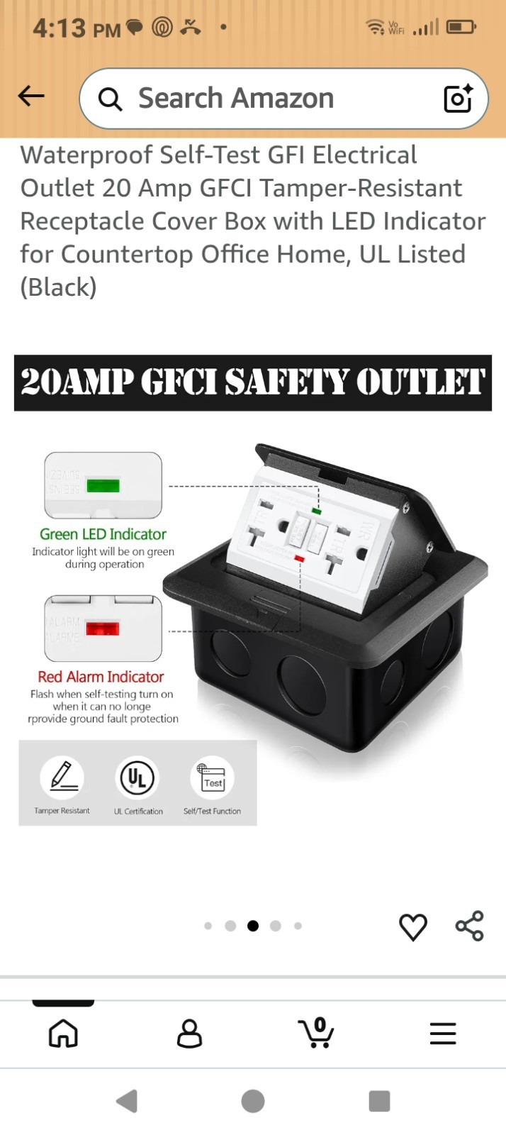 HOOLERRY POP UP FLOOR OUTLET WATERPROOF KIT NEW IN BOX gallery