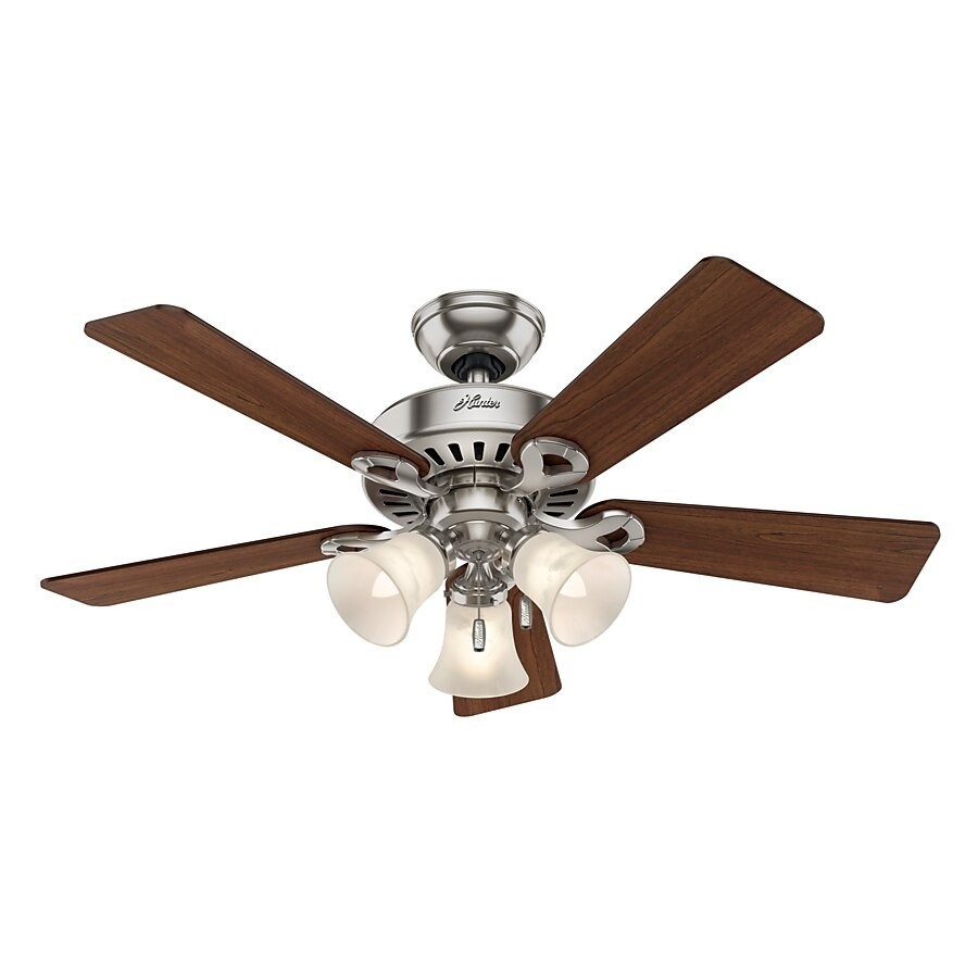 Hunter Ridgefield 5 Minute Indoor Ceiling Fan with Light Kit - Model # 51028 gallery