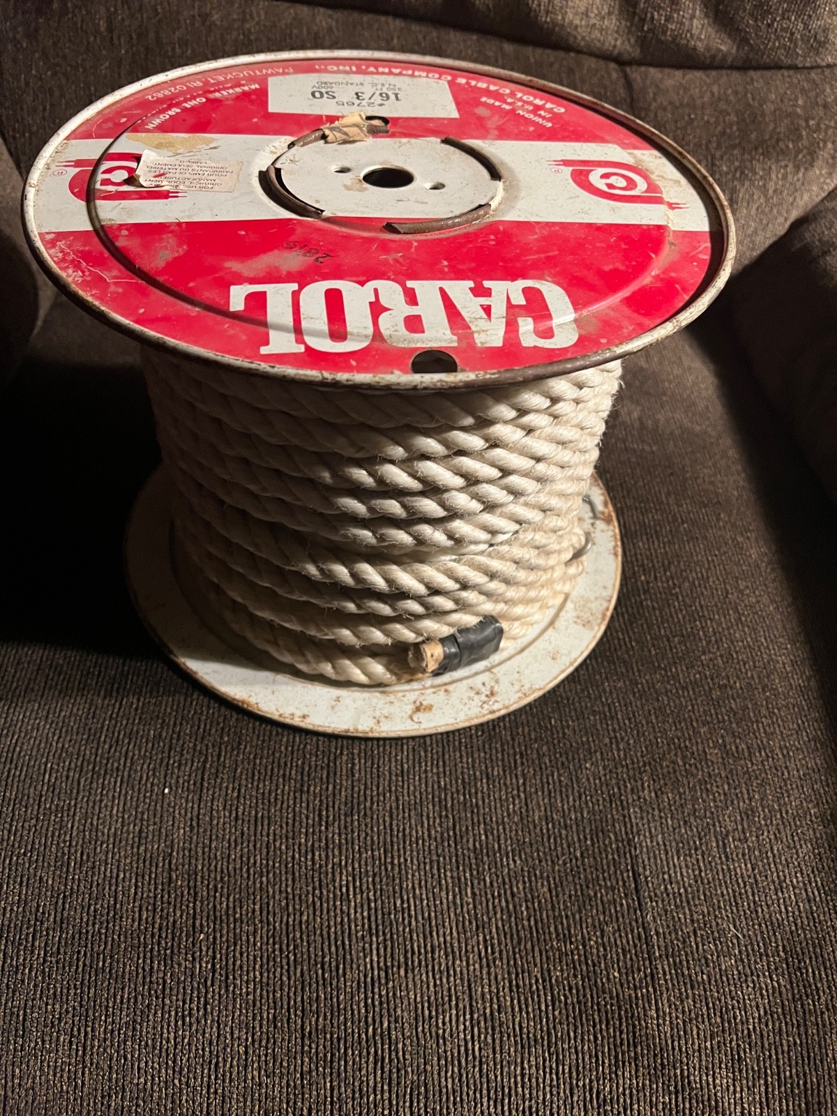 Rope Poly Dacron Polyester 3 Strand Utility Line - 1/2 inch diameter 75+ feet gallery