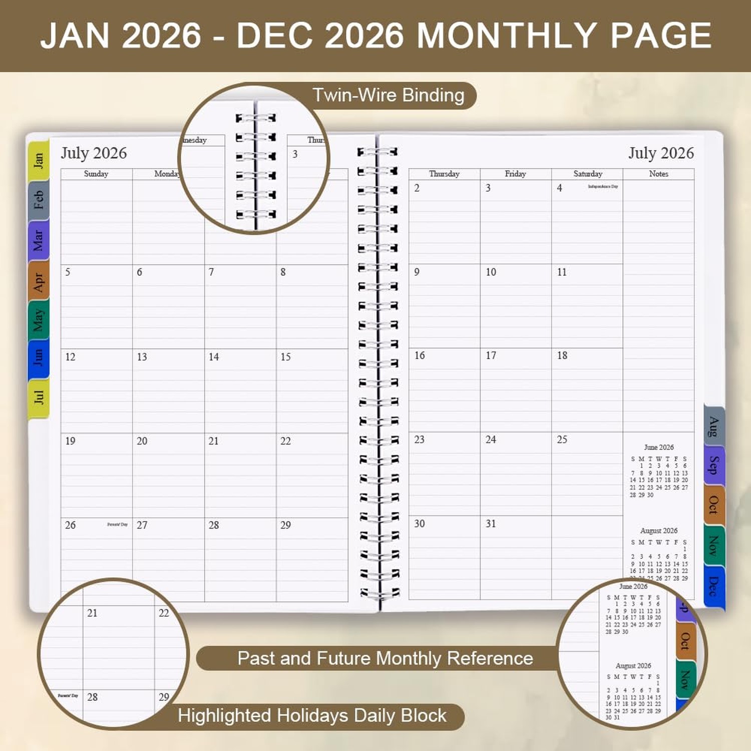 2026 Planner - Planner 2026 for Women & Men, January 2026 - December 2026, Mo... gallery