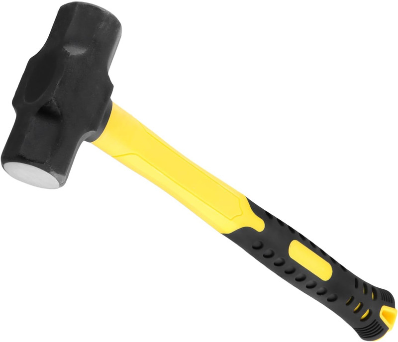 3 PCS 2Lbs Sledge Hammers with Shock Absorption Handles, Solid Steel Heads, High gallery