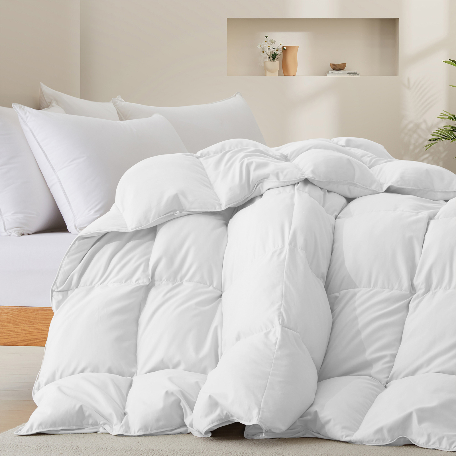 Super Soft Cozy Warm Oversized Down Comforter , King or Queen Bed Blanket Duvet gallery