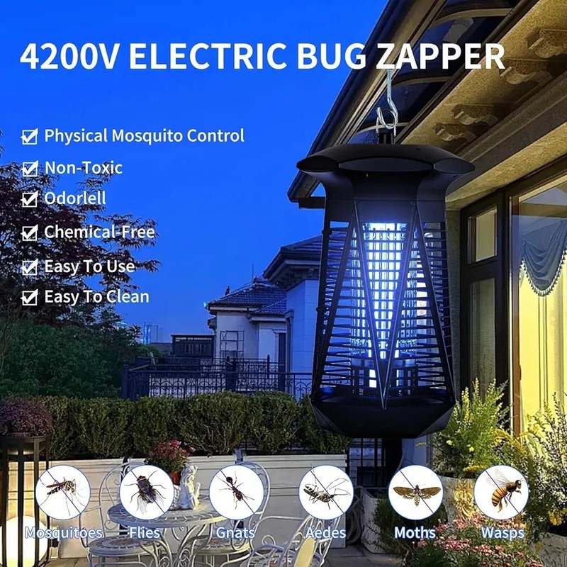 NO BUZZ BUG ZAPPER AREA COVERAGE 1500SQ FT, POWER CORD LENGTH 48 INCHES gallery