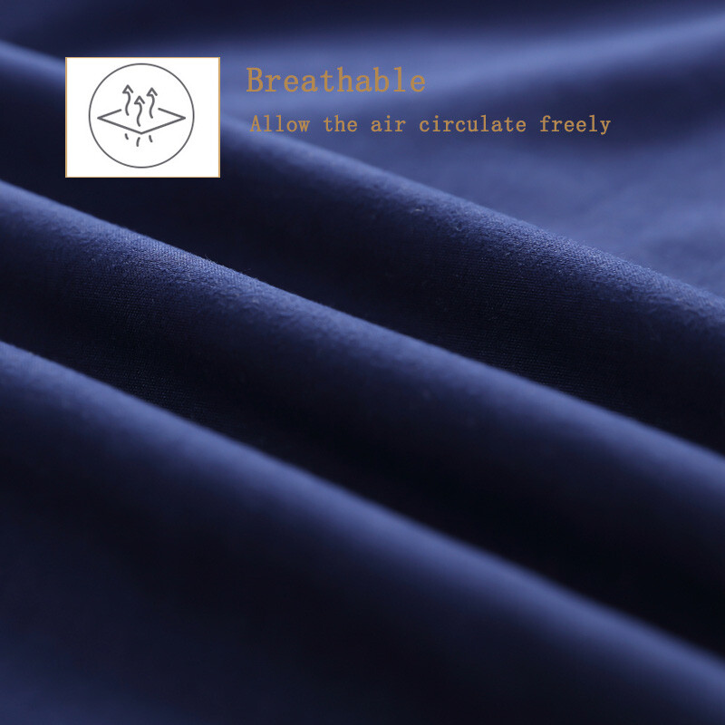 Navy Blue Waterproof Mattress Protector Cover 18" Deep Fitted Sheet All Size gallery