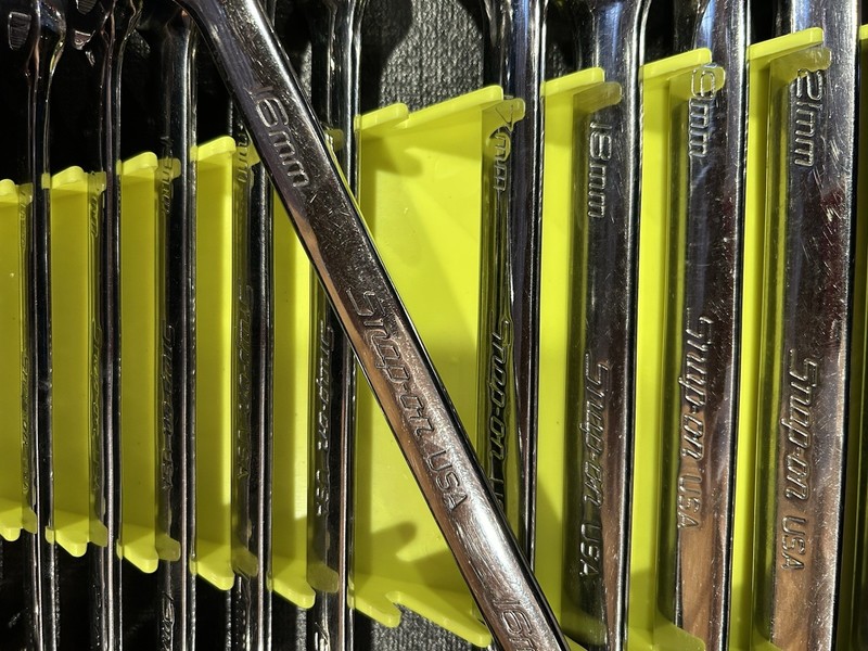 Snap on Metric Flank Drive Combination Wrench Set 16 Piece 10mm-19mm 21mm-24mm gallery