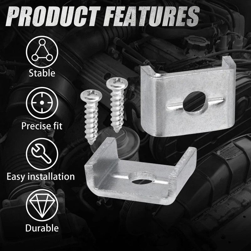 Universal Engine Speed Throttle Cable Casing C Clamp, Compatible with Briggs ... gallery