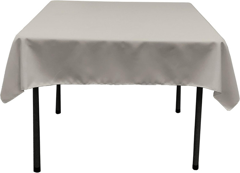 Polyester Poplin Washable Square Tablecloth, Stain and Wrinkle Resistant Square gallery