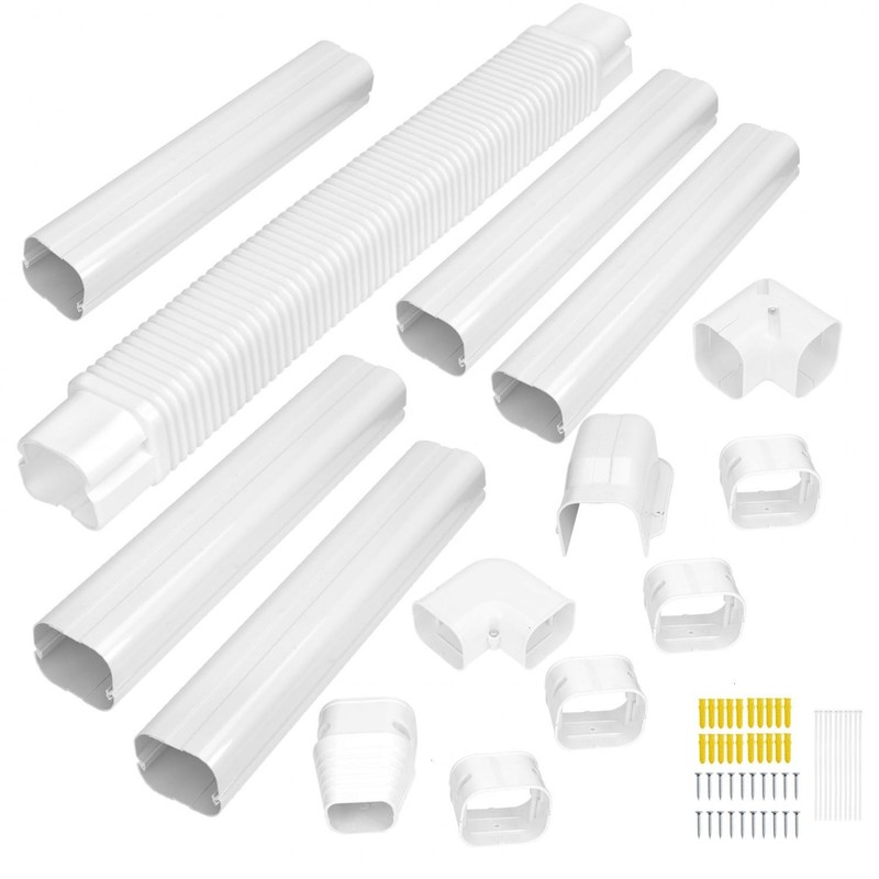 3'' 9 Ft Mini Split Line Set Cover PVC Mini Split Cover Kit Easy Installation... gallery